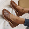 Daantje | Espadrilles aus Vintage-Leder mit ausgehöhltem Design