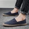 Karin | Espadrilles im Mokassin-Stil aus kontrastierendem Canvas-Stoff