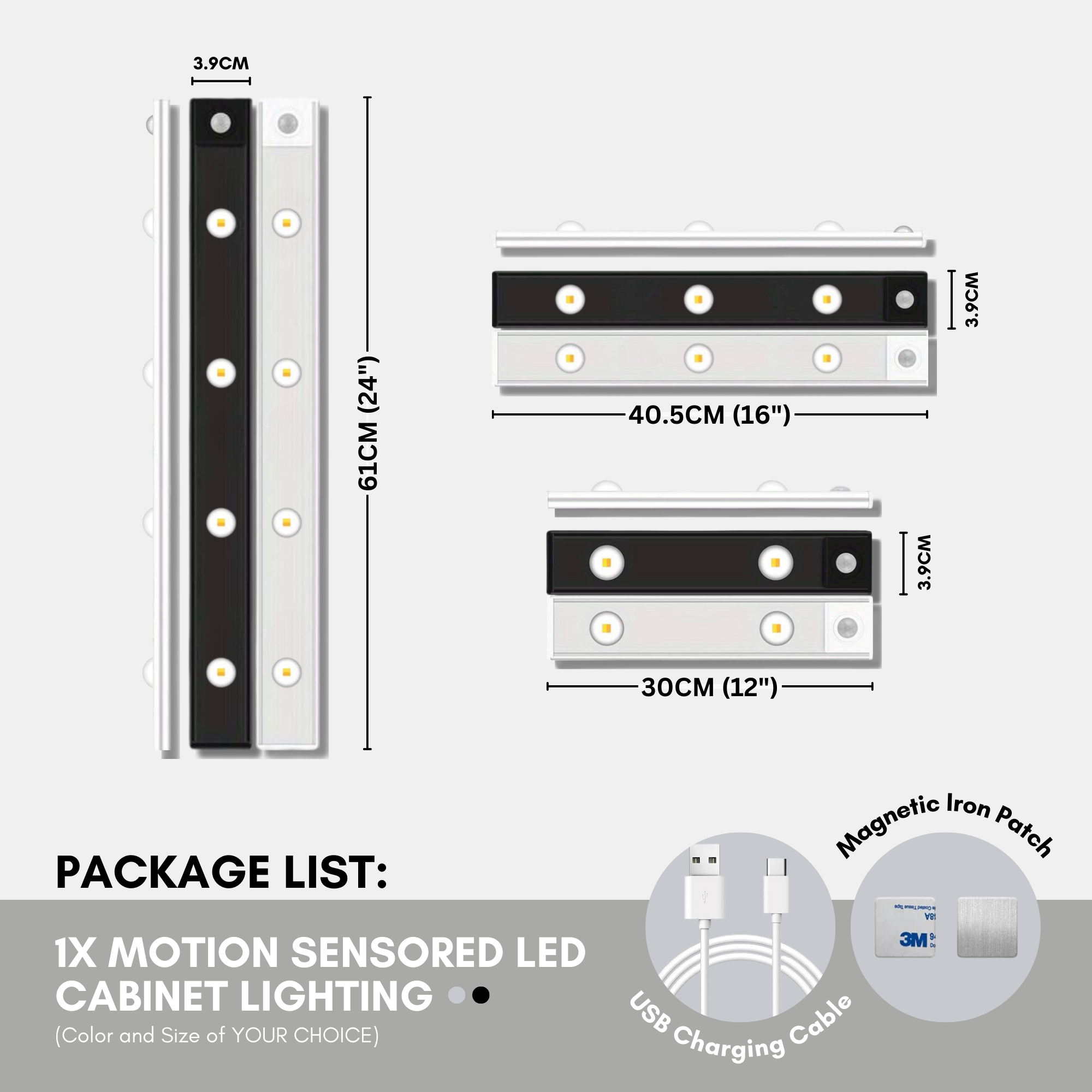 LED-Schrankbeleuchtungsleisten mit Bewegungsmelder