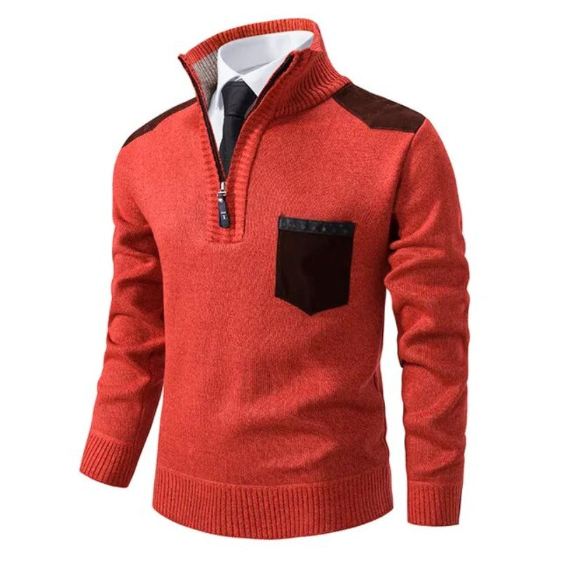 Tiesto | Kaschmirpullover mit Kragen und Brusttasche