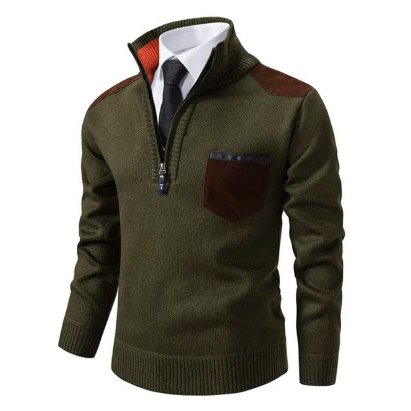 Tiesto | Kaschmirpullover mit Kragen und Brusttasche