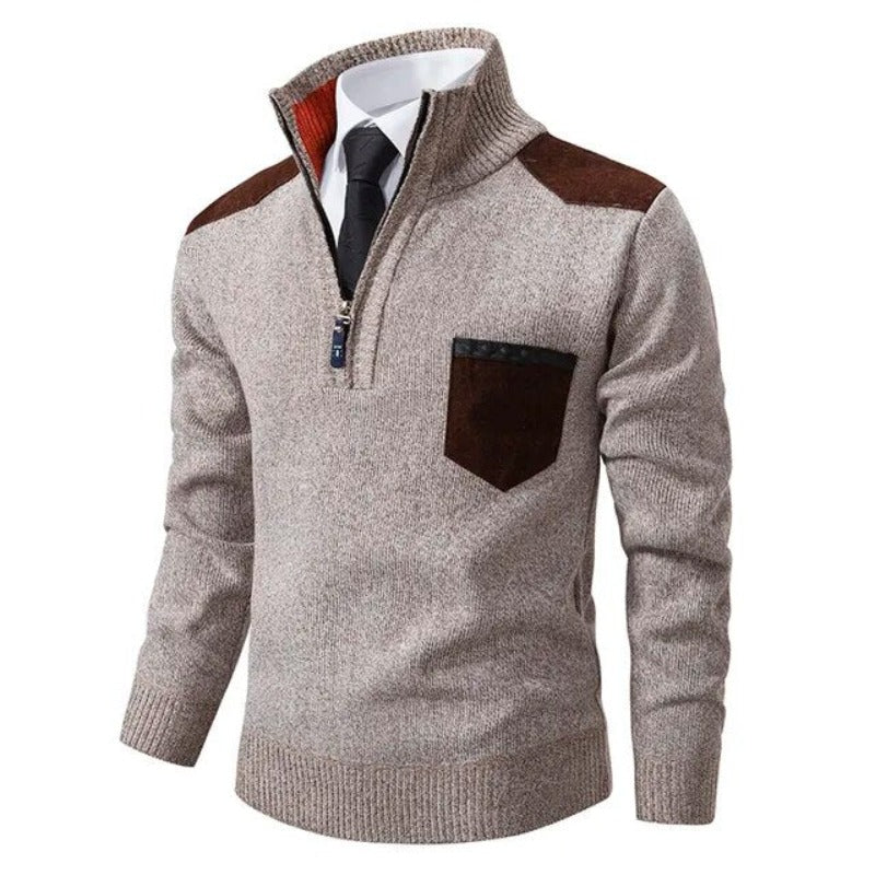 Tiesto | Kaschmirpullover mit Kragen und Brusttasche
