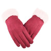 Nina | Stilvolle Samt-Leder-Handschuhe