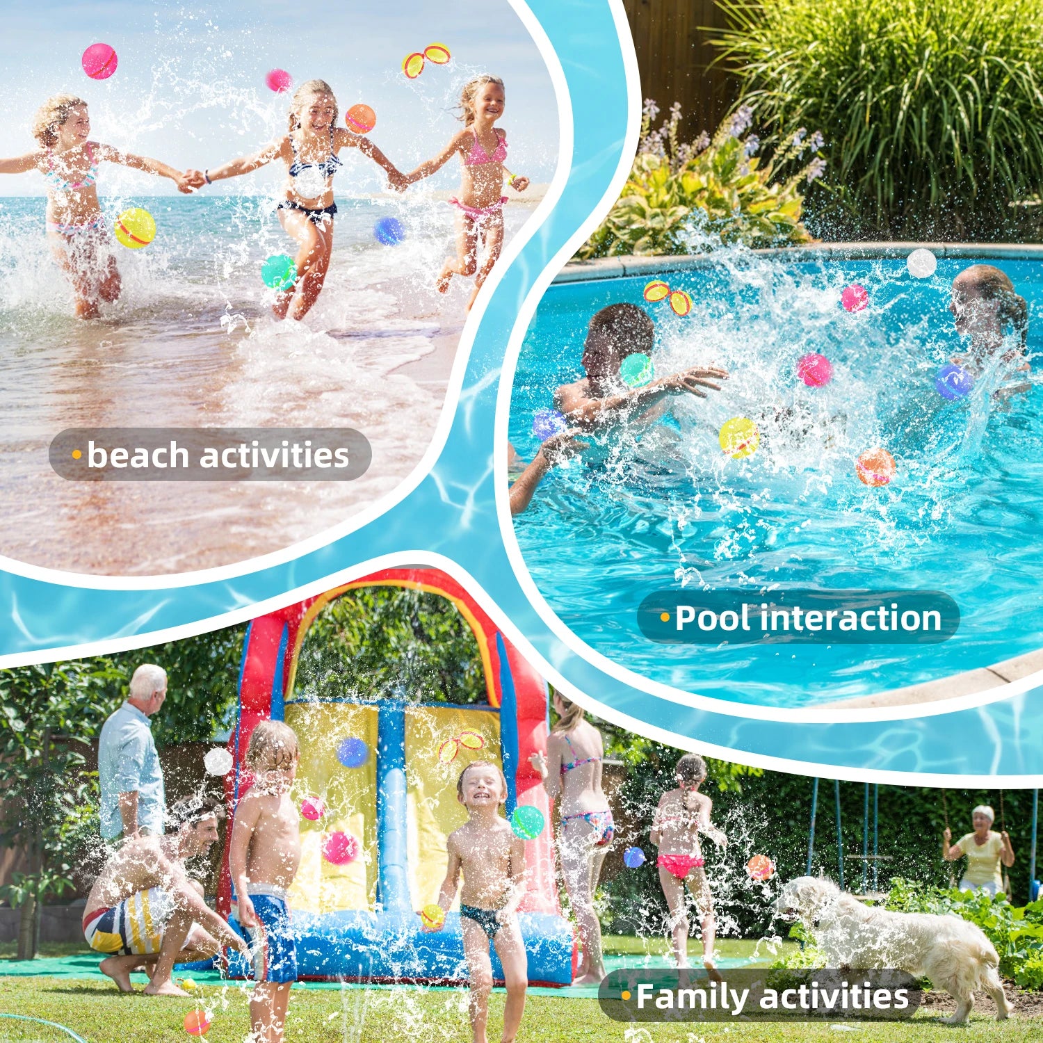 SplashBall™ - Wiederverwendbare Silikon-Wasserball mit Magnetverschluss für ultimativen Sommerspaß!