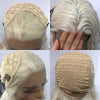 PlatinumLuxe™ – Lange blonde Lace Front Perücke mit synthetischem Haar