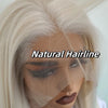 PlatinumLuxe™ – Lange blonde Lace Front Perücke mit synthetischem Haar