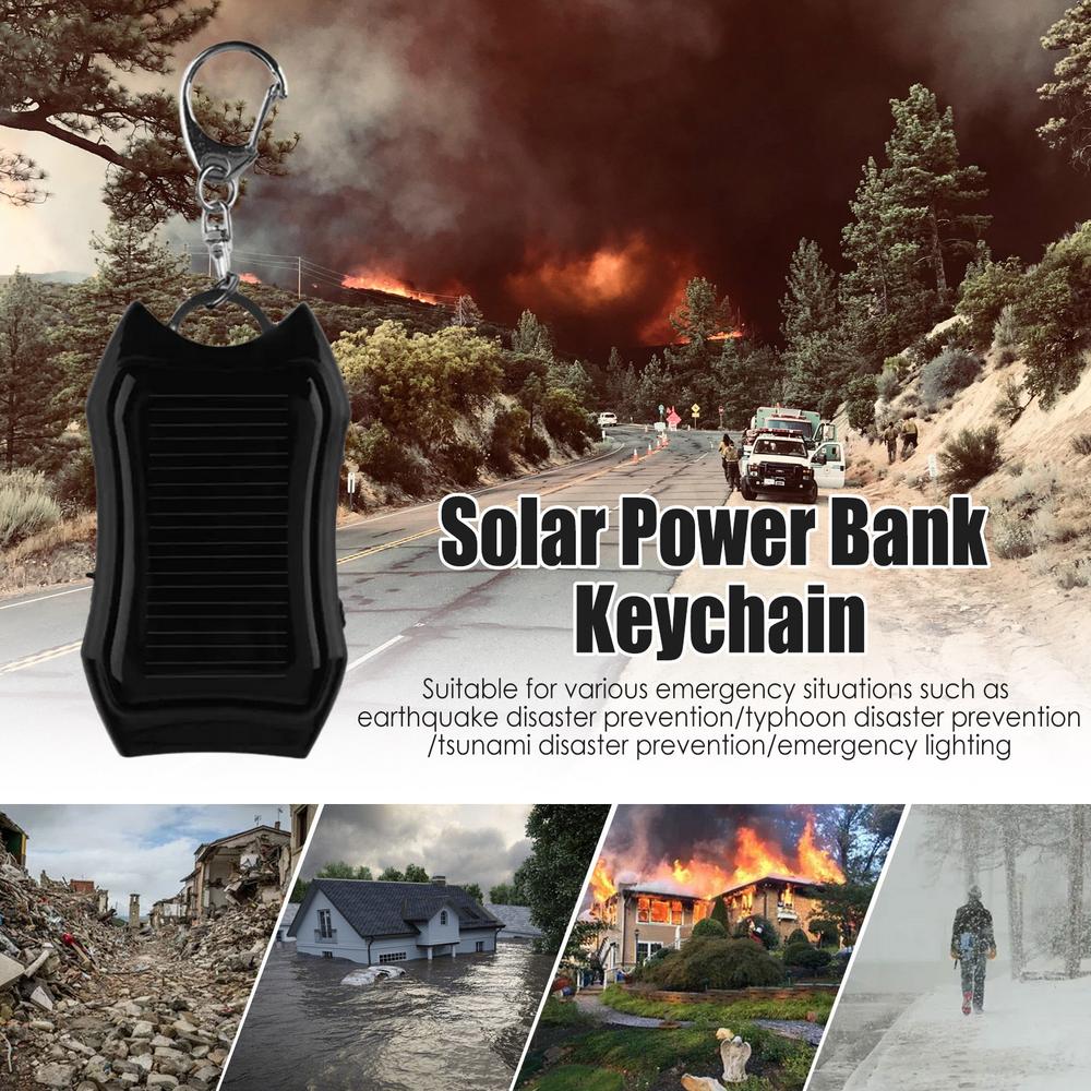 SolarBoost™ - Das ultimative Solar-Ladegerät mit Taschenlampe für Abenteurer am Schlüsselbund!