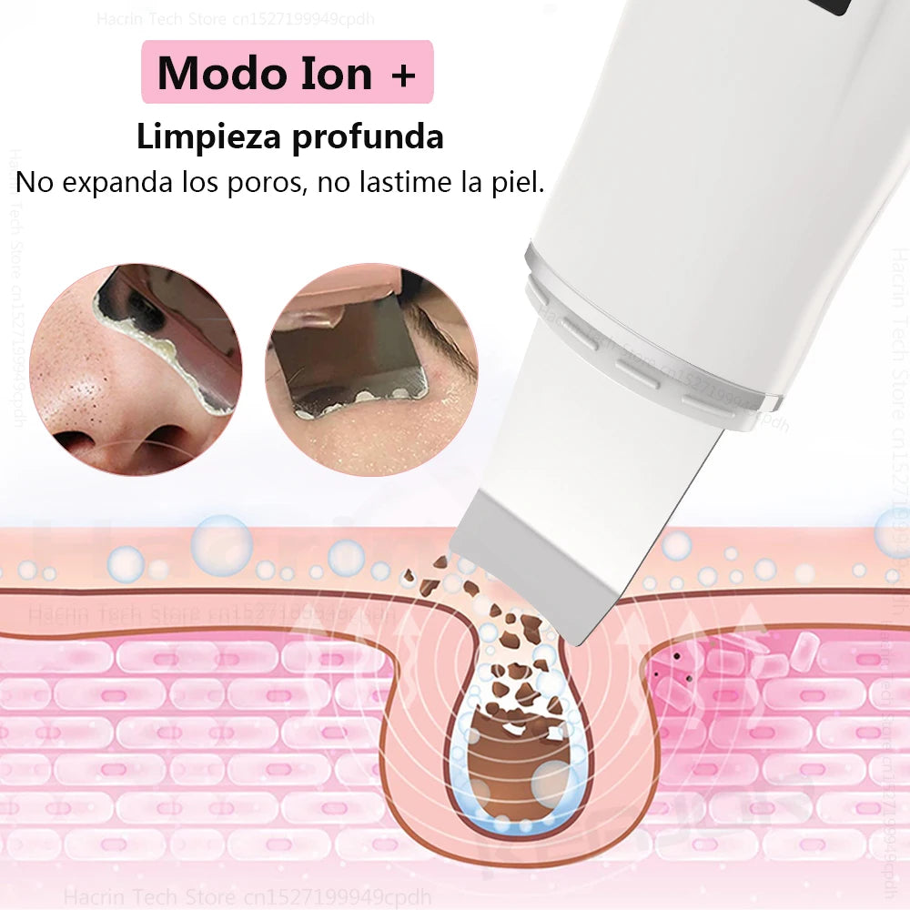 PoreSonic™ – Tiefenreinigender Ultraschall-Gesichtsspatel für strahlende Haut