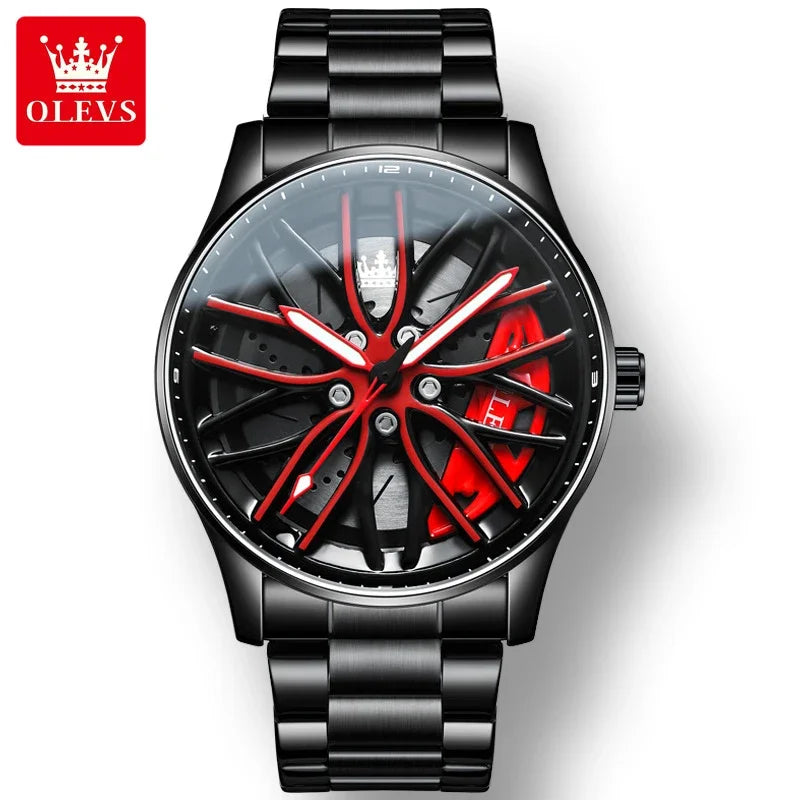 ChronoFlex™ - Hochwertige Sportuhr mit Rad-Design für stilvolle Männer!