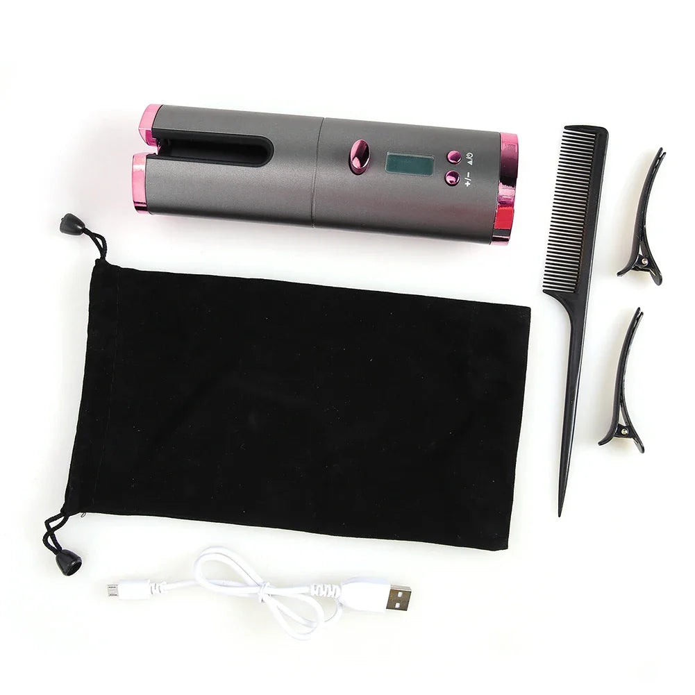 WaveStyler Pro™ – Kabelloser Automatischer Haar-Curler mit Keramikbeschichtung und LCD-Display