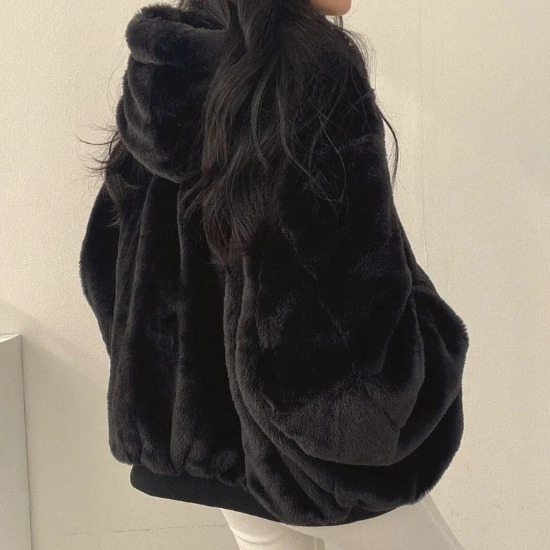 WinterChic™ - Koreanischer Stil Plus-Samt, dick gefütterte Damenjacke mit Lammwolle.
