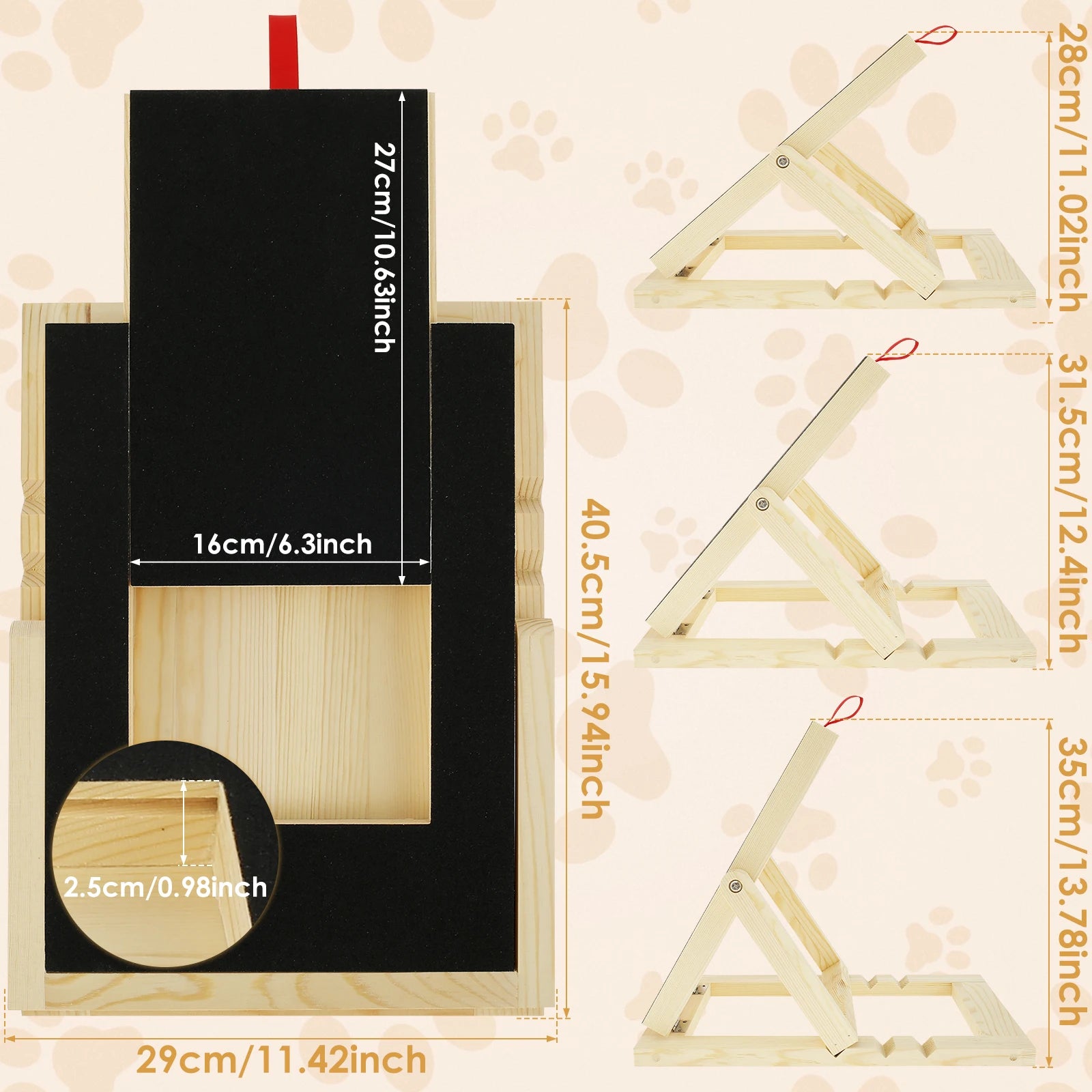 PawPerfect™ – Höhenverstellbares Kratzbrett für Hunde mit Snackbox