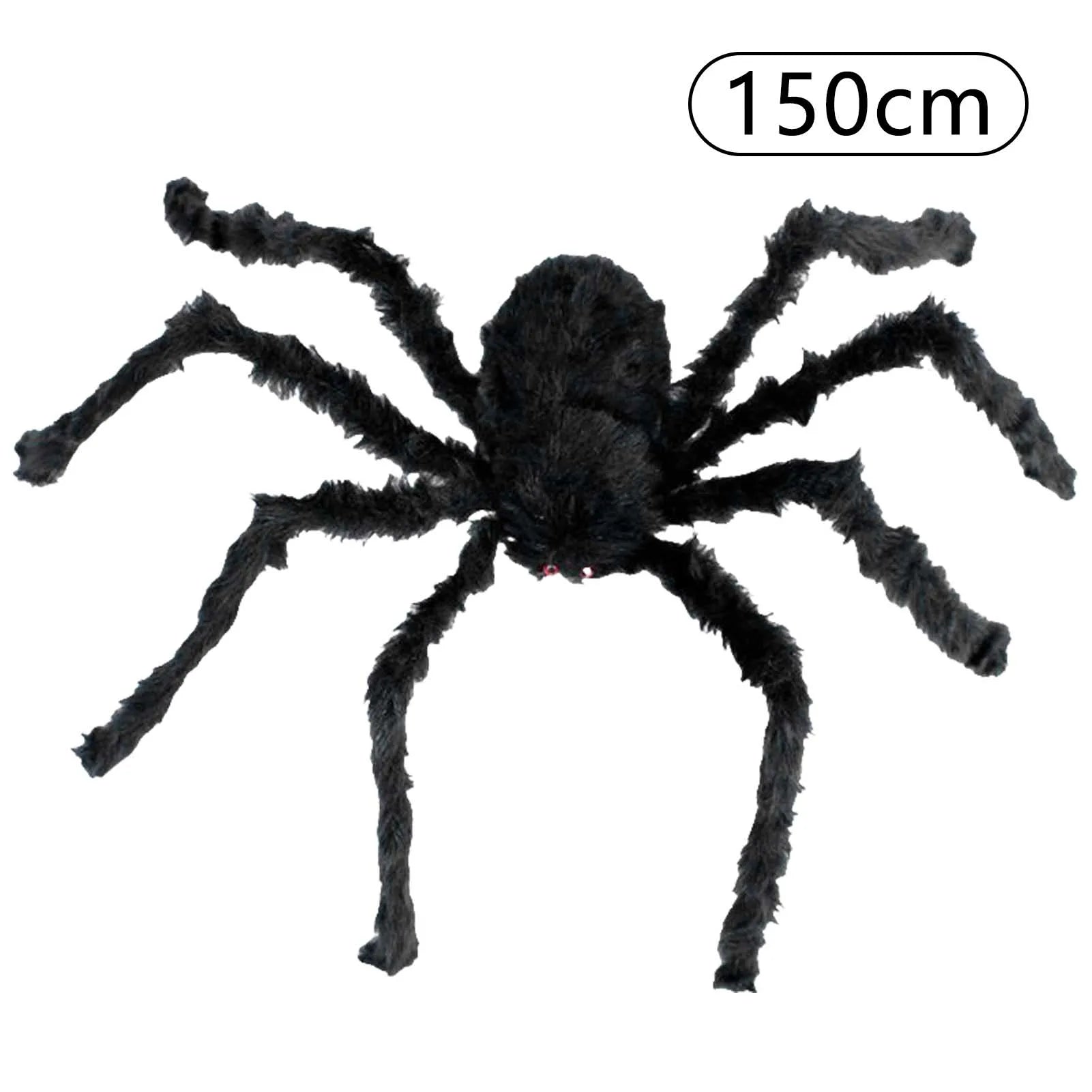GiantSpider™ - Große, haarige Halloween-Spinne für gruselige Outdoor-Dekorationen.