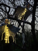 SkullGhost™ - Leuchtender Halloween-Geist mit LED-Lichtern und Schädel zum Aufhängen.