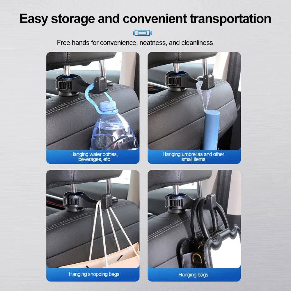AutoFlexi™ - Der praktische 2-in-1 Kopfstützenhaken für Ihr Auto.