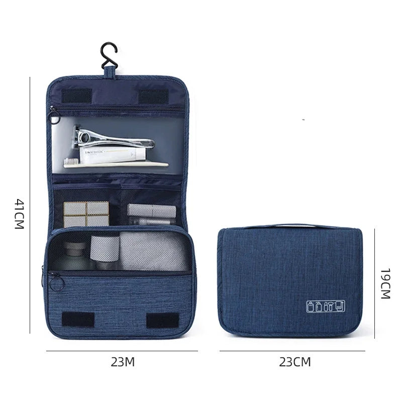 Hang&Go™ – Wasserdichte Reise-Kosmetiktasche mit Hängesystem aus Oxford-Stoff