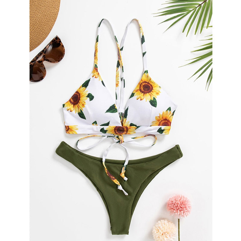 Zinda | Fröhlicher & Stilvoller Sonnenblumen-Bikini