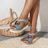 WalkComfort™ - Orthopädische Keilabsatz-Sandalen für schmerzfreies Gehen