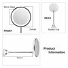 GlamMirror™ - Der flexible Schminkspiegel mit LED-Beleuchtung und 10-facher Vergrößerung.