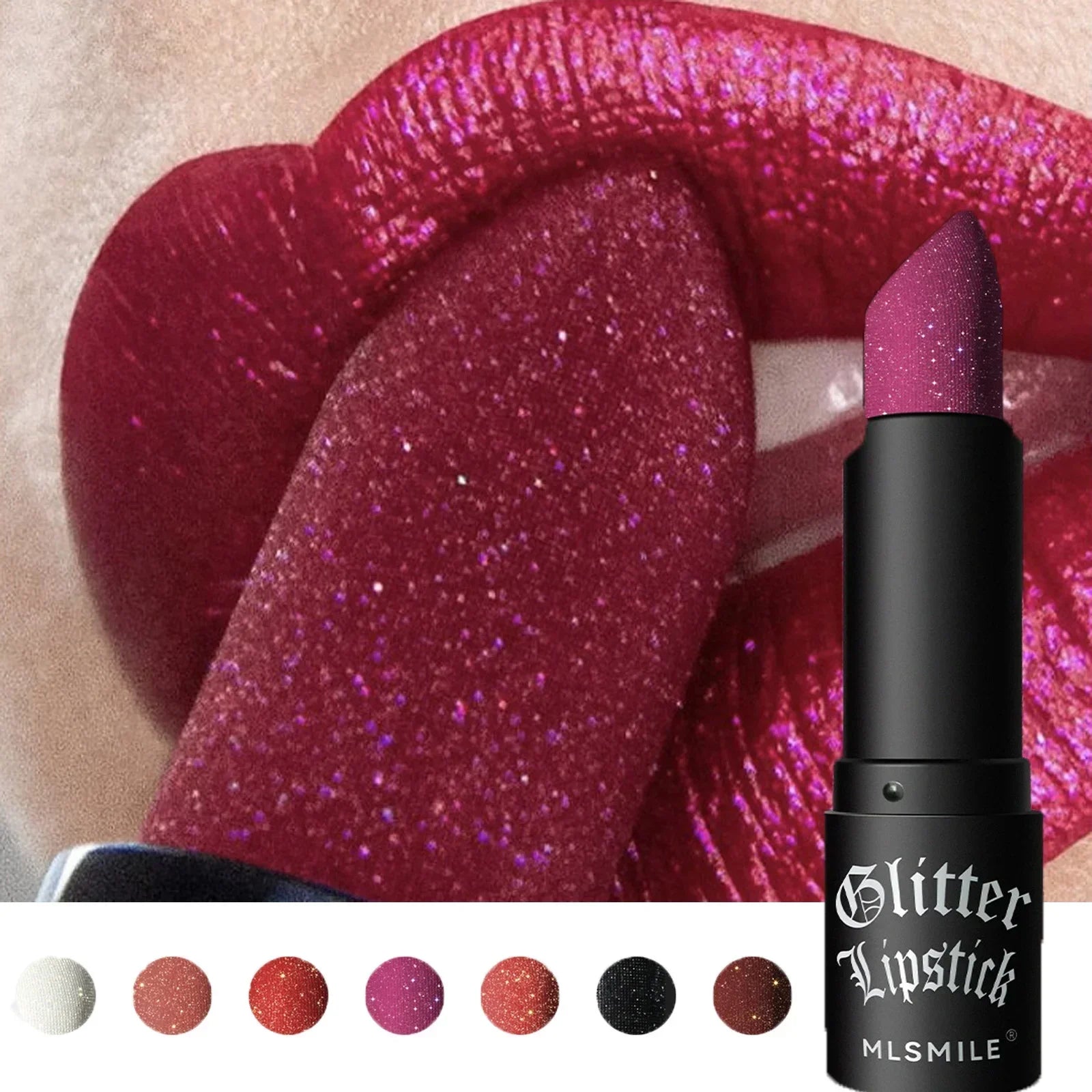 GlamSparkle™ – Diamant-Glitzer-Lippenstift mit langanhaltendem, wasserdichtem Perlglanz