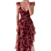 BloomViva™ – Die elegante Blumenrüschen-Kleid für stilvolle Auftritte.