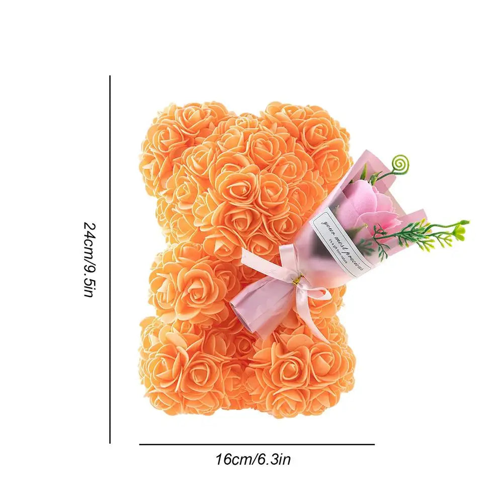 Fleur | Romantische Teddybärumarmung aus Rosen