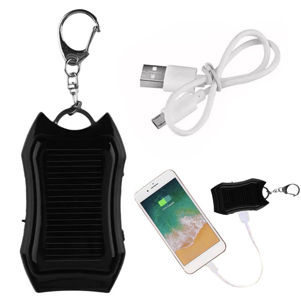 SolarBoost™ - Das ultimative Solar-Ladegerät mit Taschenlampe für Abenteurer am Schlüsselbund!