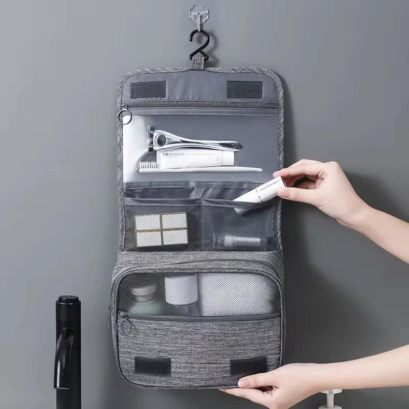 Hang&Go™ – Wasserdichte Reise-Kosmetiktasche mit Hängesystem aus Oxford-Stoff