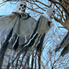 SkullGhost™ - Leuchtender Halloween-Geist mit LED-Lichtern und Schädel zum Aufhängen.