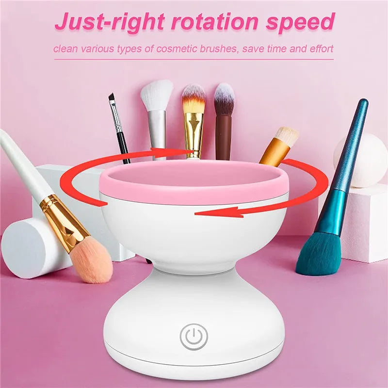 BrushClean™ - Der automatische Reiniger für Make-up-Pinsel mit schnelltrocknender Funktion.