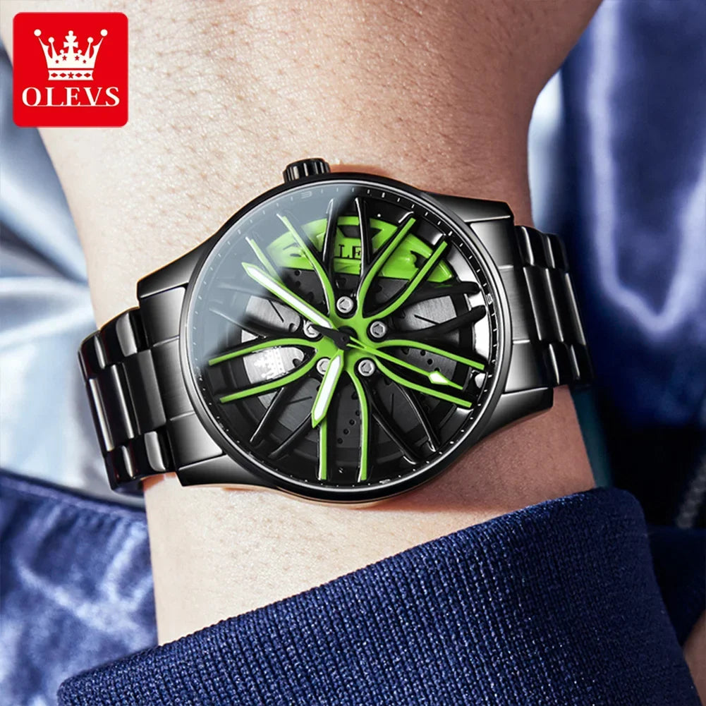 ChronoFlex™ - Hochwertige Sportuhr mit Rad-Design für stilvolle Männer!