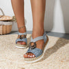 WalkComfort™ - Orthopädische Keilabsatz-Sandalen für schmerzfreies Gehen