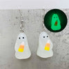 GhostCharm™ - Süße Halloween-Ohrringe mit leuchtenden Geistern und Kürbissen.