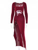 Langärmeliges Kleid