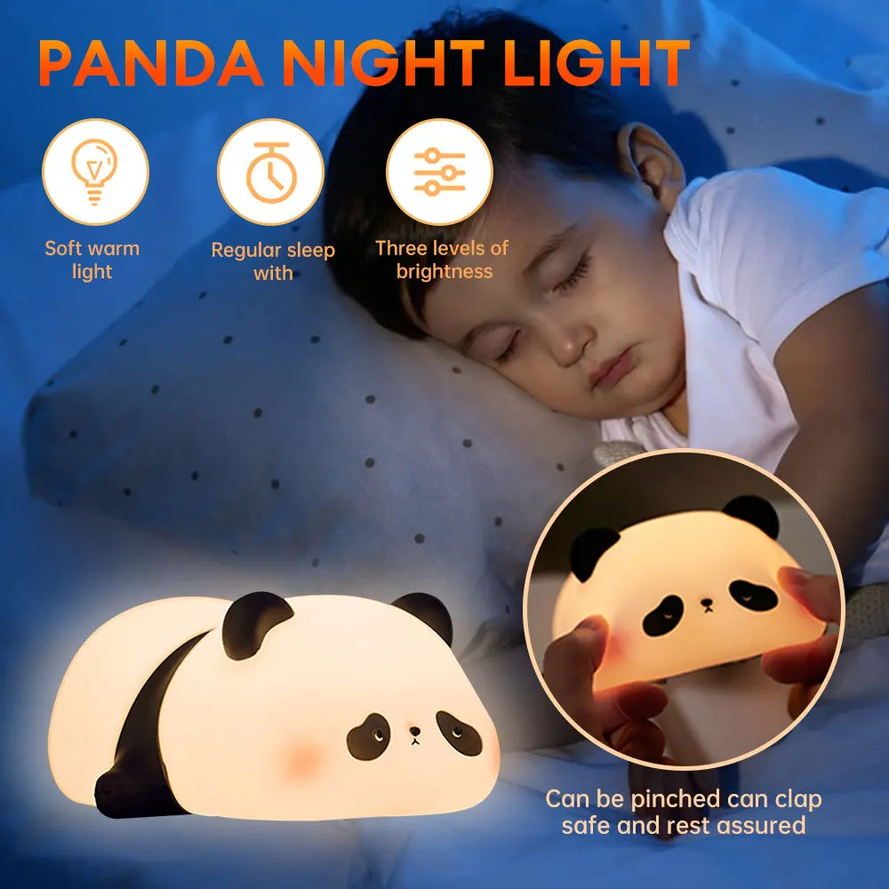 PandaGlow™ - Niedliche Panda-Nachtlampe für Kinderzimmer!