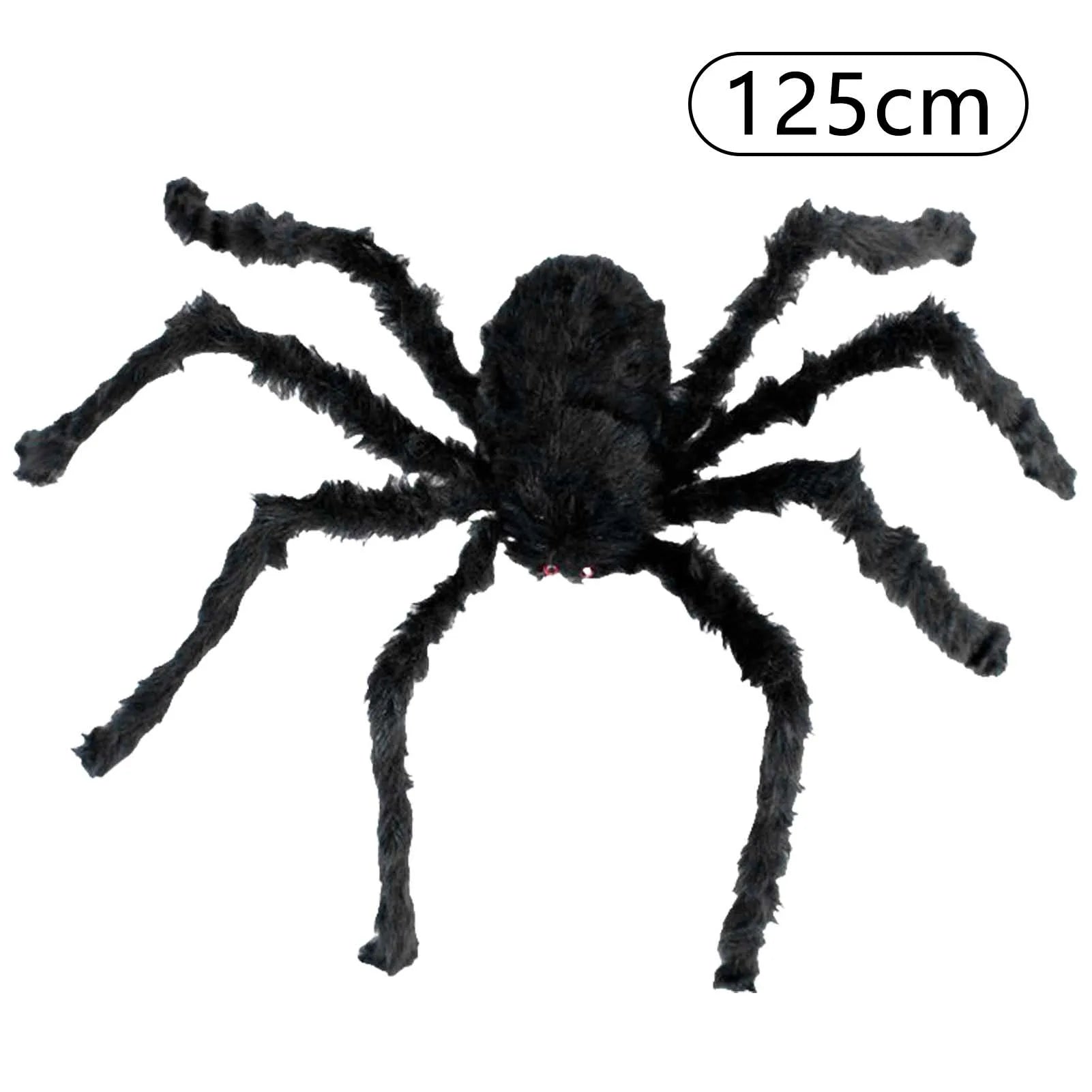GiantSpider™ - Große, haarige Halloween-Spinne für gruselige Outdoor-Dekorationen.