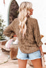 Eva | Braun gemusterte Bluse