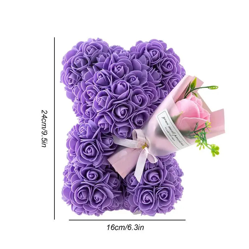 Fleur | Romantische Teddybärumarmung aus Rosen