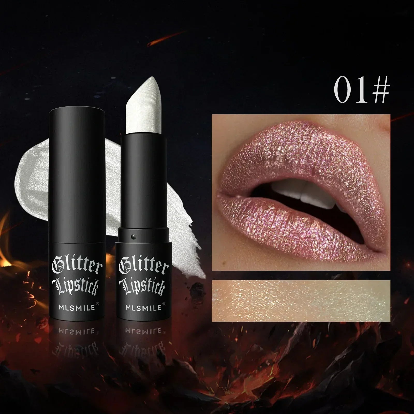 GlamSparkle™ – Diamant-Glitzer-Lippenstift mit langanhaltendem, wasserdichtem Perlglanz