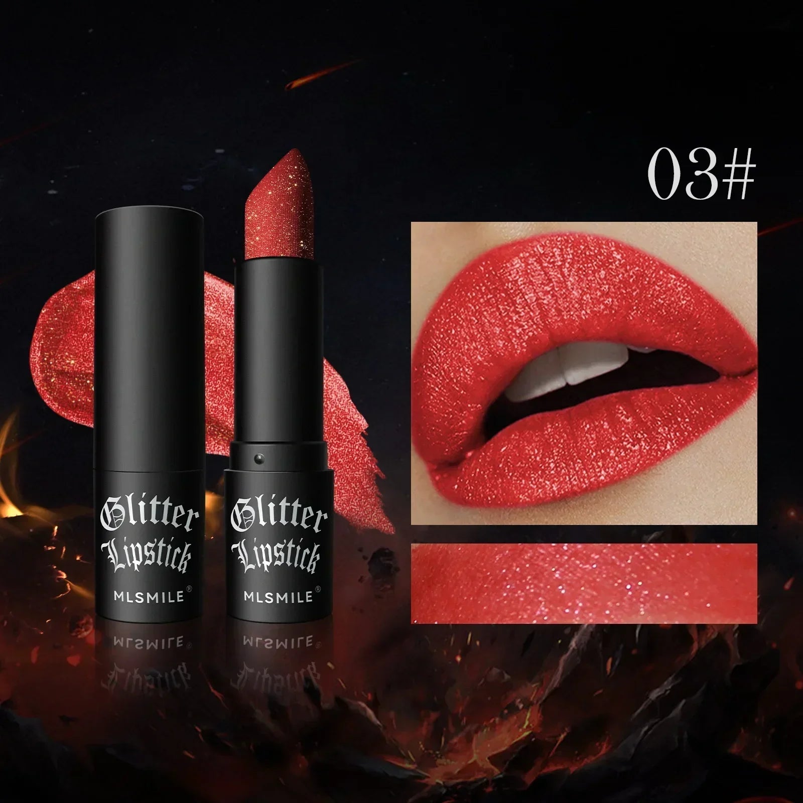 GlamSparkle™ – Diamant-Glitzer-Lippenstift mit langanhaltendem, wasserdichtem Perlglanz