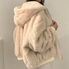 WinterChic™ - Koreanischer Stil Plus-Samt, dick gefütterte Damenjacke mit Lammwolle.