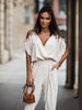 Sophie | Weißer Jumpsuit mit offenen Schultern