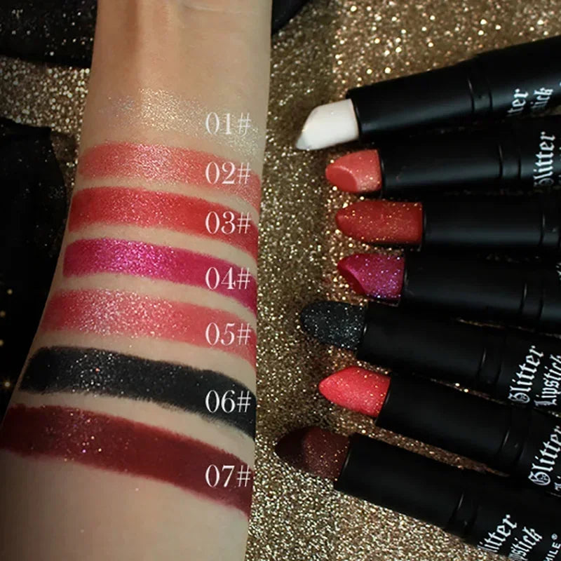 GlamSparkle™ – Diamant-Glitzer-Lippenstift mit langanhaltendem, wasserdichtem Perlglanz