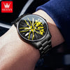 ChronoFlex™ - Hochwertige Sportuhr mit Rad-Design für stilvolle Männer!