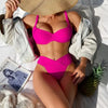 Nina | Push-up Bikini mit Hohem Höschen