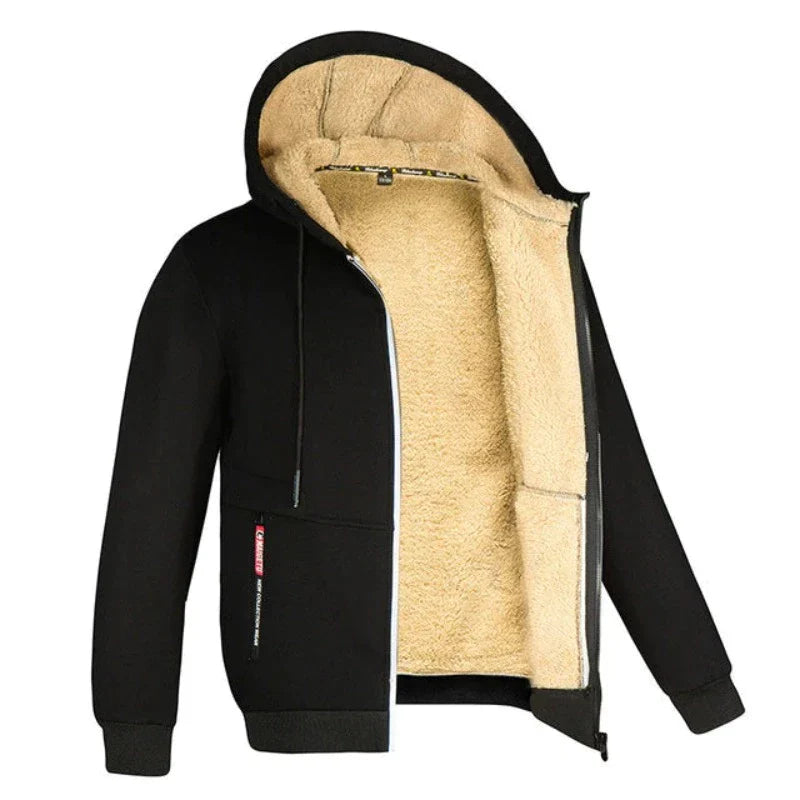 Sherpa | Herren-Wollweste mit Kapuze