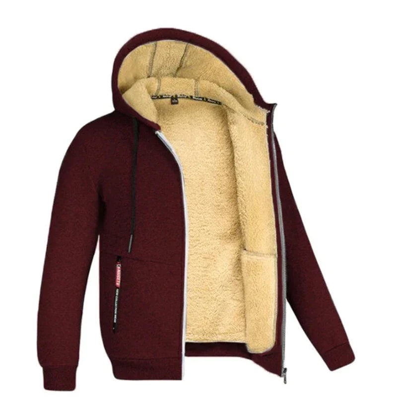 Sherpa | Herren-Wollweste mit Kapuze