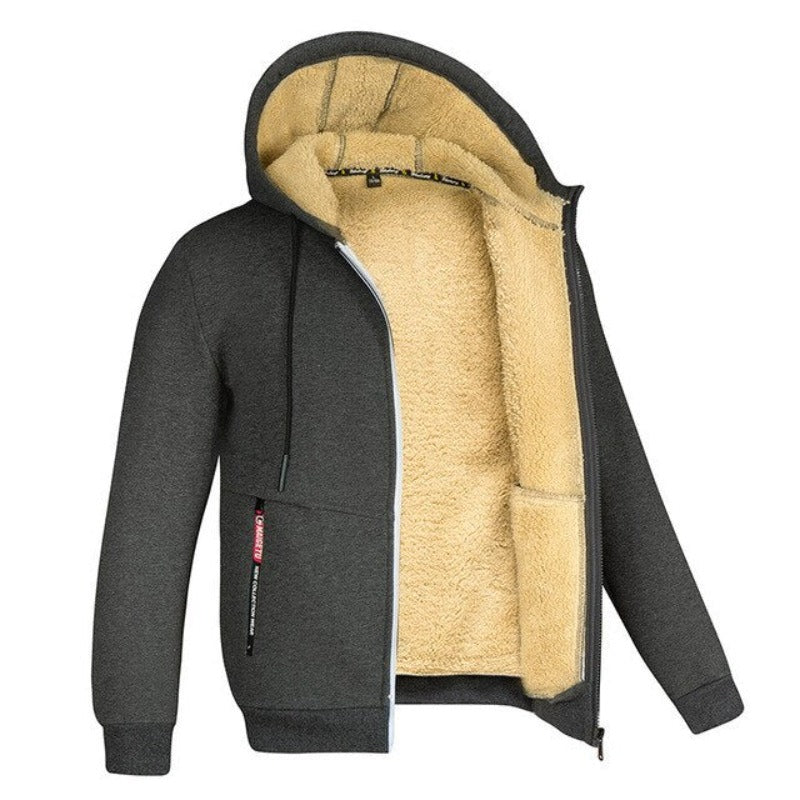 Sherpa | Herren-Wollweste mit Kapuze