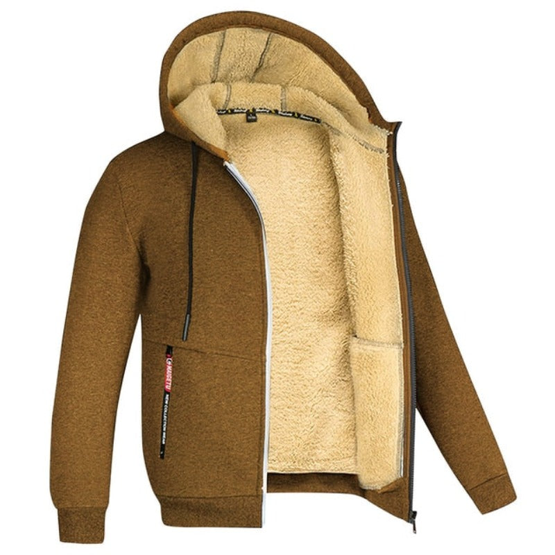 Sherpa | Herren-Wollweste mit Kapuze