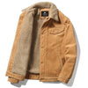 Blake | Trendige Cordjacke Für Herren Mit Kunstfellfutter
